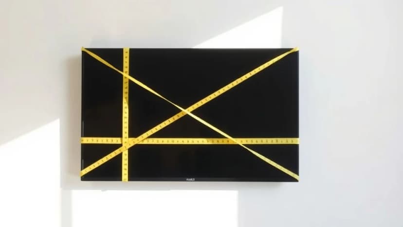 Hur mäter man tum på en TV skärm